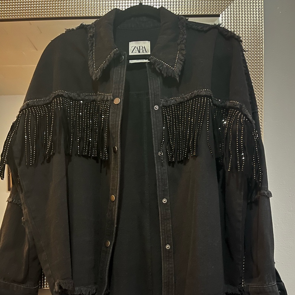 Zara fringed shaket